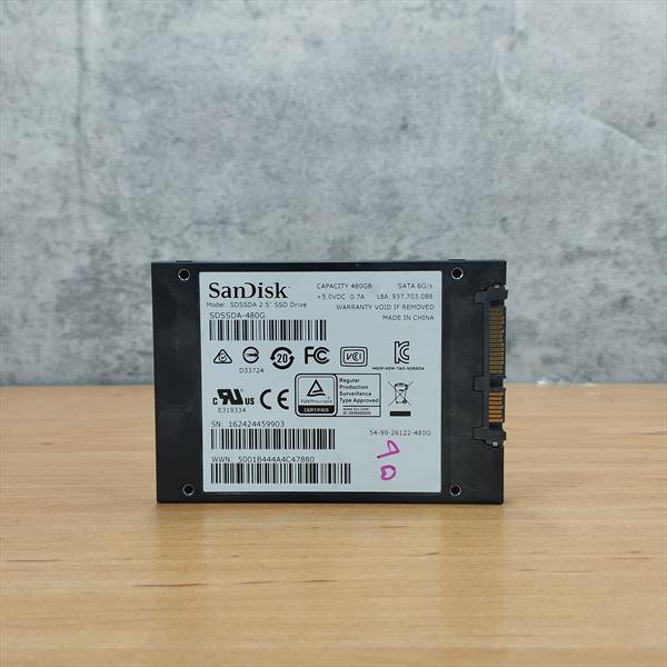 اس اس دی SSD - برند میکس اورجینال - ظرفیت 480GB - استوک  ( crucial - western - kingstone - sandisk )