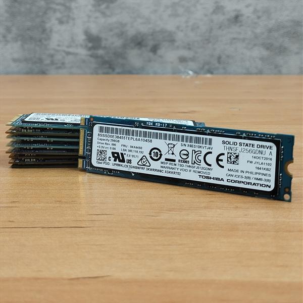 اس اس دی M.2 برند توشیبا -SSD m.2 - TOSHIBA - 2280mm - 256GB  - استوک ( سلامت %85 به بالا)