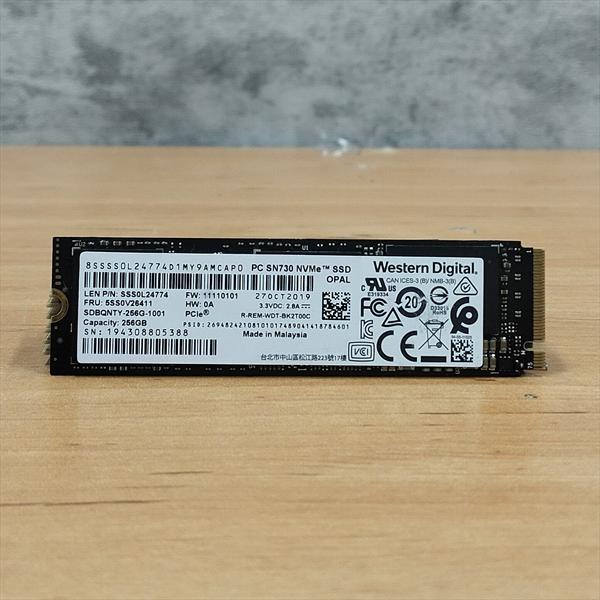 اس اس دی M.2 برند وسترن - NVME 2280mm - ظرفیت 256GB - استوک 