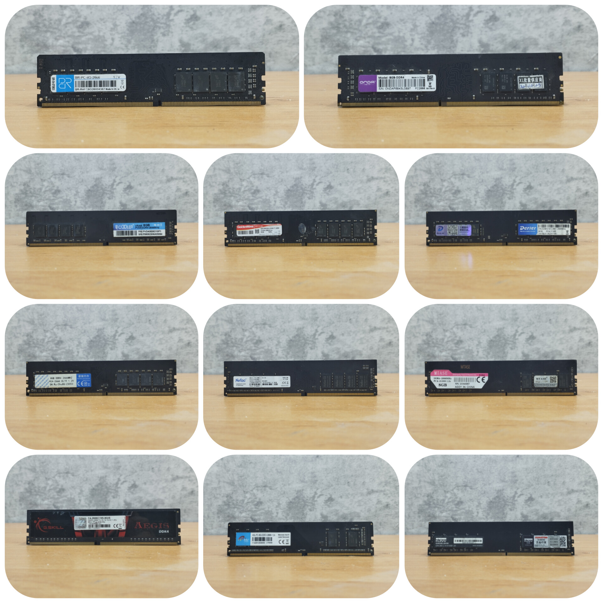 رم دسکتاپ برند متفرقه  RAM DESKTOP DDR4 2666MHz 8GB - استوک