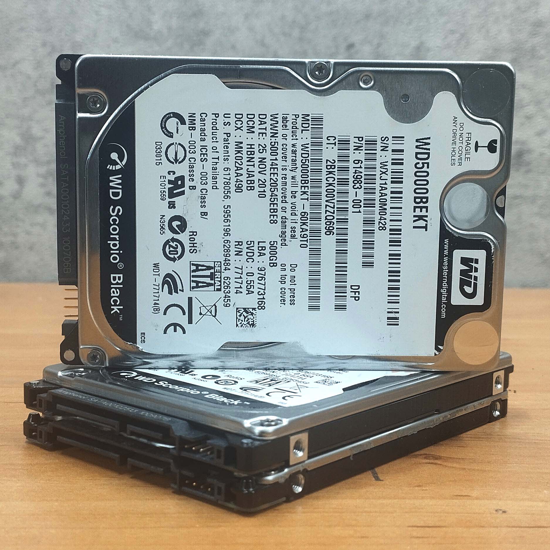 هارد لپ تاپ برند وسترن HDD LAPTOP WESTERN 500GB - استوک (سلا