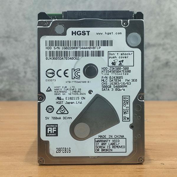 هارد لپ تاپ  برند متفرقه اورجینال HDD LAPTOP ORGINAL 500GB - استوک (سلامت 95 به بالا)