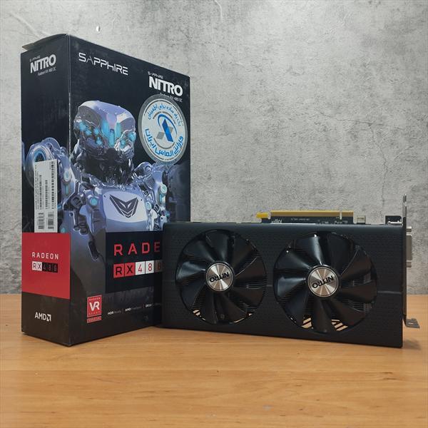 کارت گرافیک سافایر مدل Sapphire NITRO + Radeon RX 480 8GB GDDR5 OC - استوک